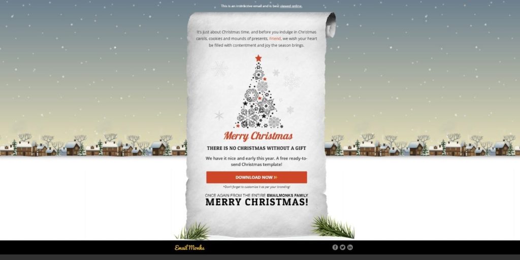 Christmas Email Design by EMAILMONKS