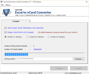 excel to vcard download