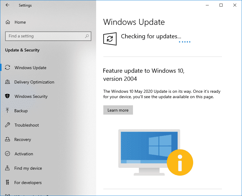 Check for Windows Updates