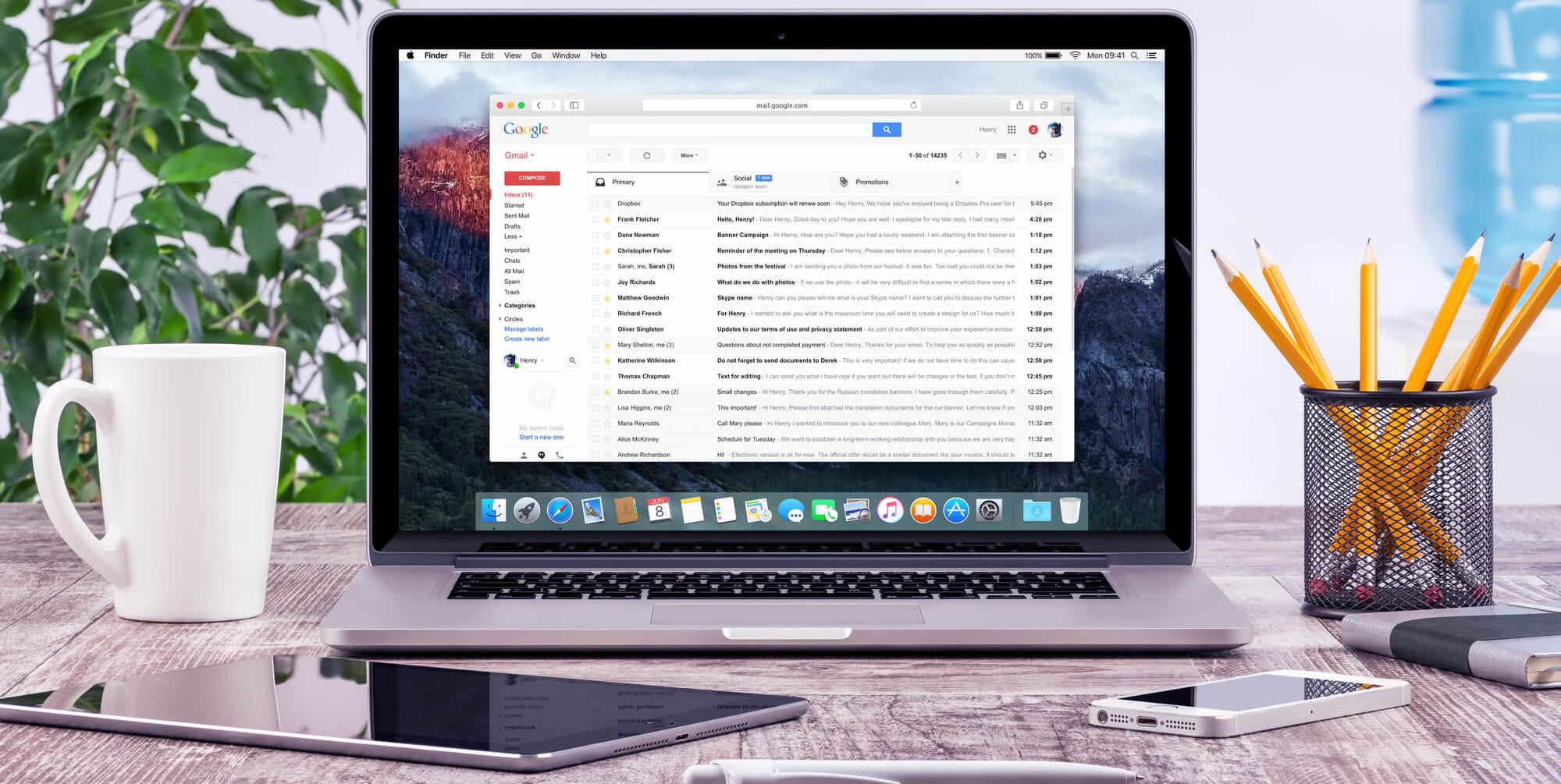 how to clear your mailbox on gmail on mac