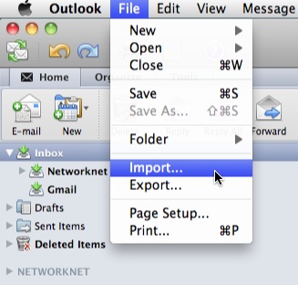 how to import gmail contacts into outlook for mac
