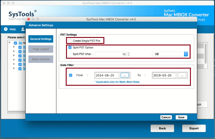 advance outlook settings