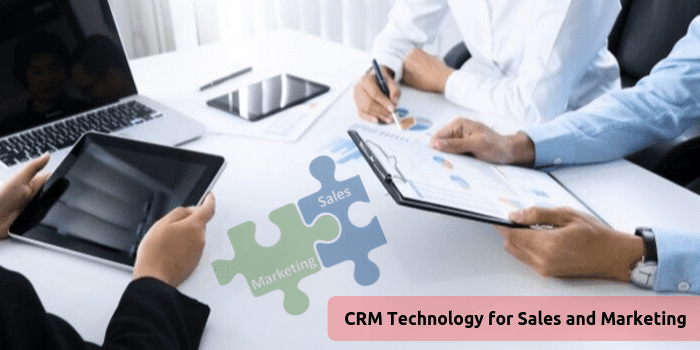 CRM technology for sales and marketing