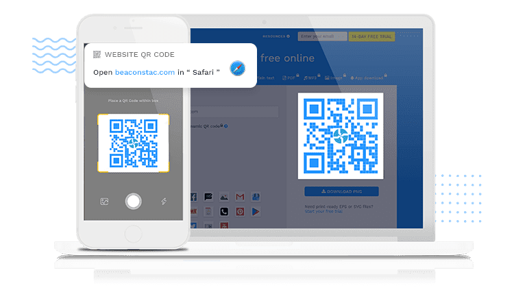 Generate and test the QR code
