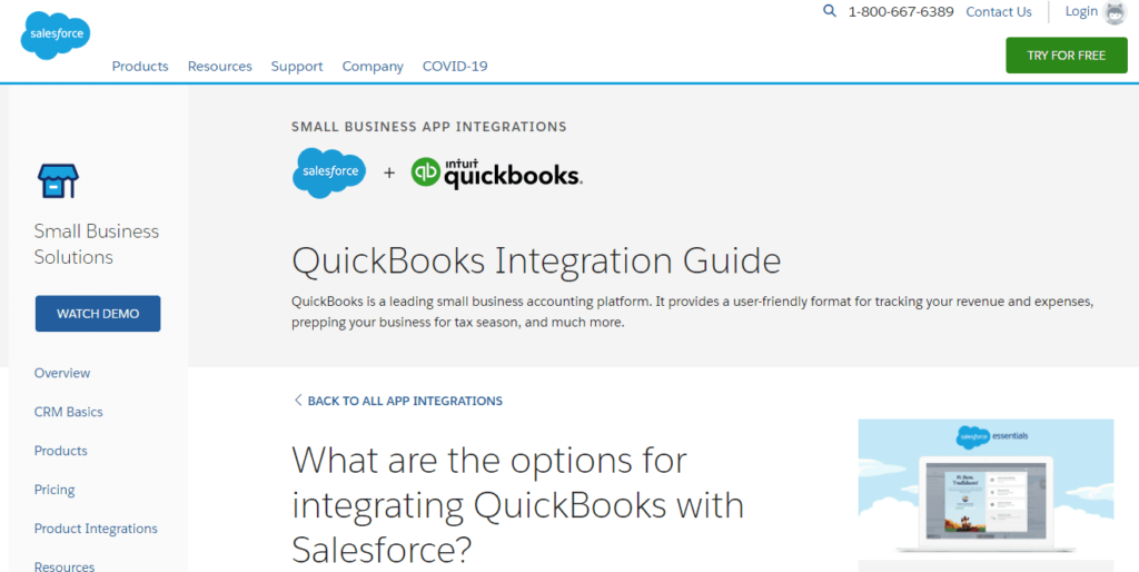 QuickBokks CR< with Salesforce