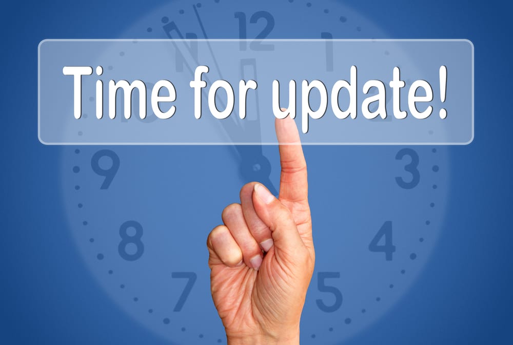 Update tips. Time for update. Update website. Time for image. Site update photo.