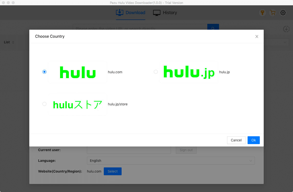 hulu video downloader step1