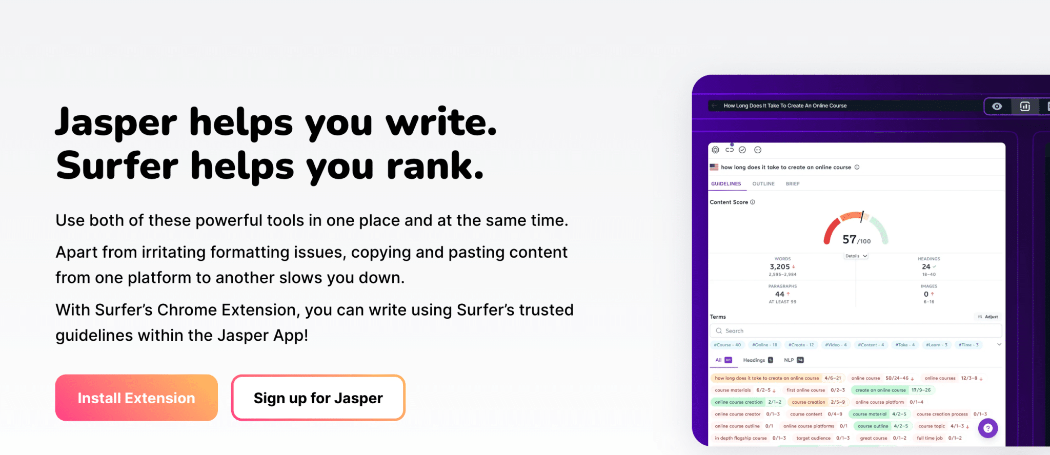 Surfer SEO Writers Directory Review with Jasper Integration 