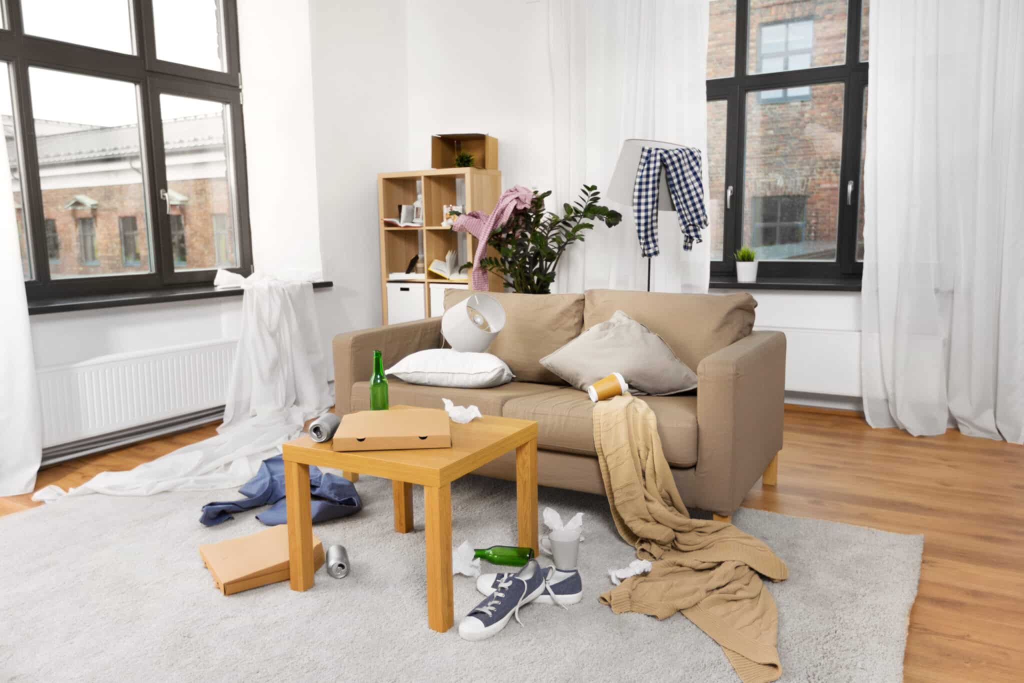 what to do before the carpet cleaning arrive - dirty room