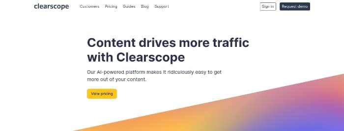 Clearscope - Homepage