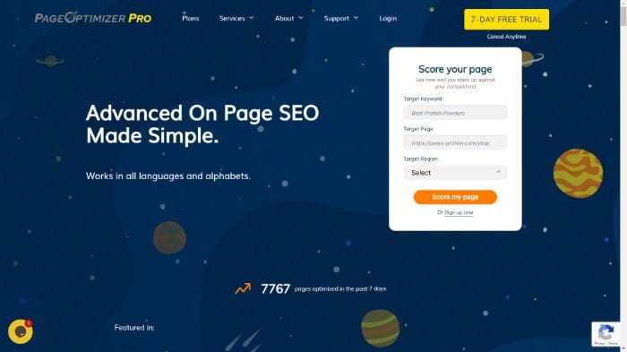 page optimizer pro - homepage