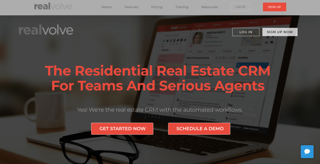 Realvolve; the best CRM for real estate.