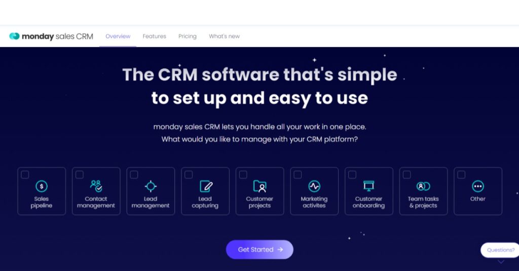 Monday CRM- Best CRM for manufacturing