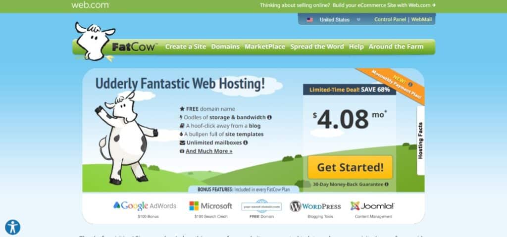 fatcow-Best shared web hosting services