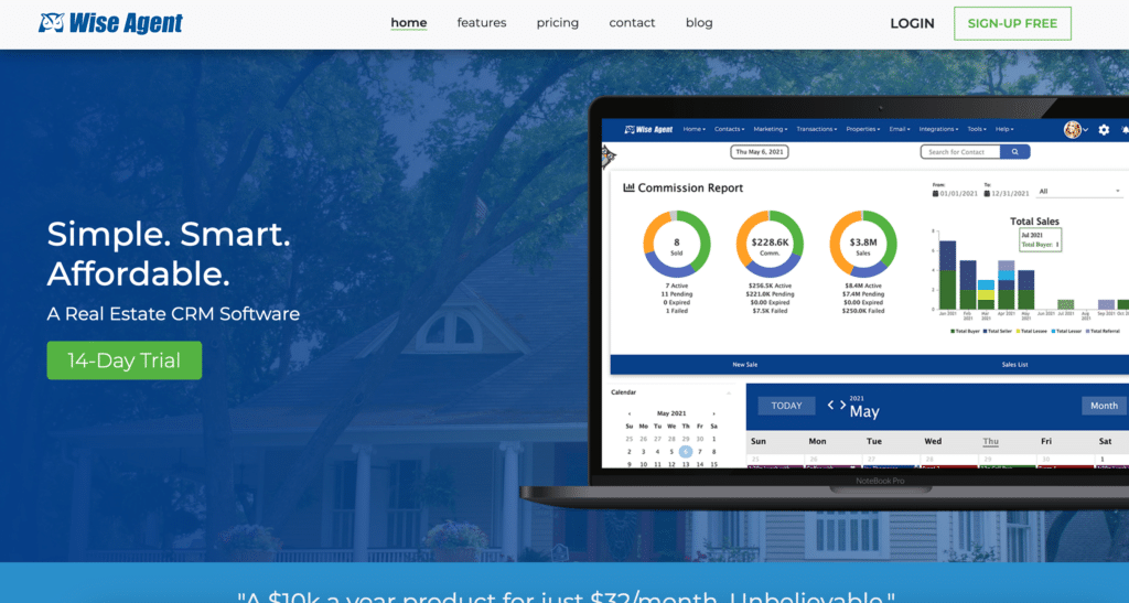Wise Agent; the best CRM for real estate.