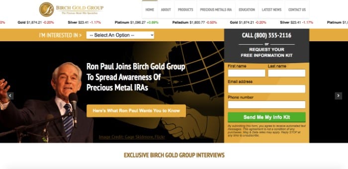 Precious Metals IRAs, Birch Gold Group