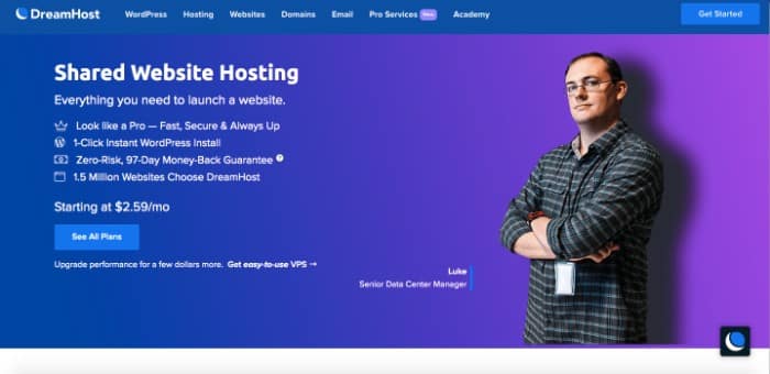 Dreamhost Review, Shared Hosting