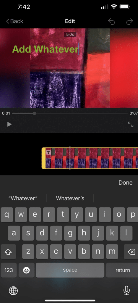 Adding Text to Video on iPhone