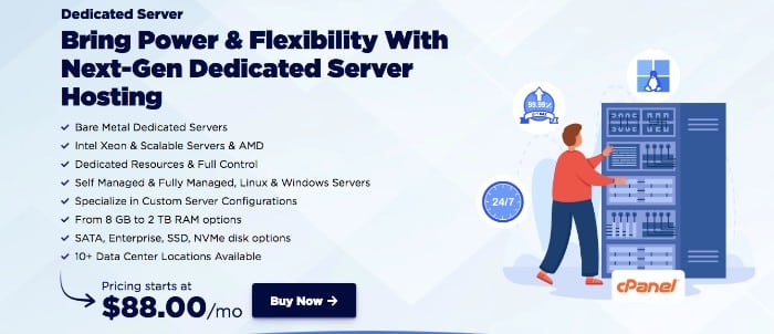 Accuweb Review, Dedicated Hosting