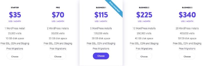 Kinsta Review, Managed WordPress Hosting Pricing