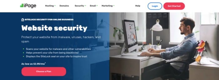 iPage Review, Security SiteLock