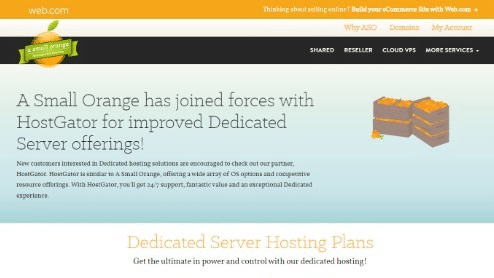 a small orange - dedicated hosting