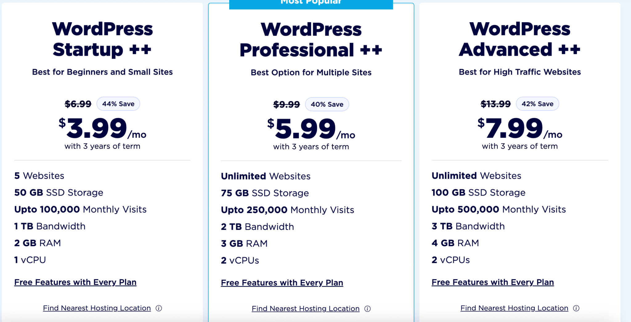 AccuWeb vs HostGator  accuweb WP pricing