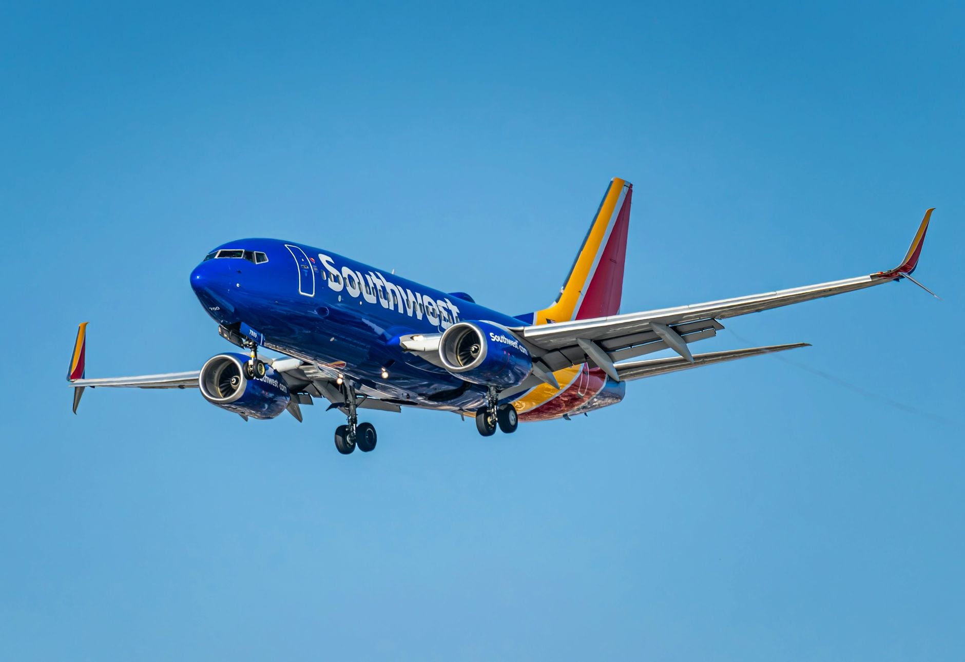 Southwest Airlines vintage plane